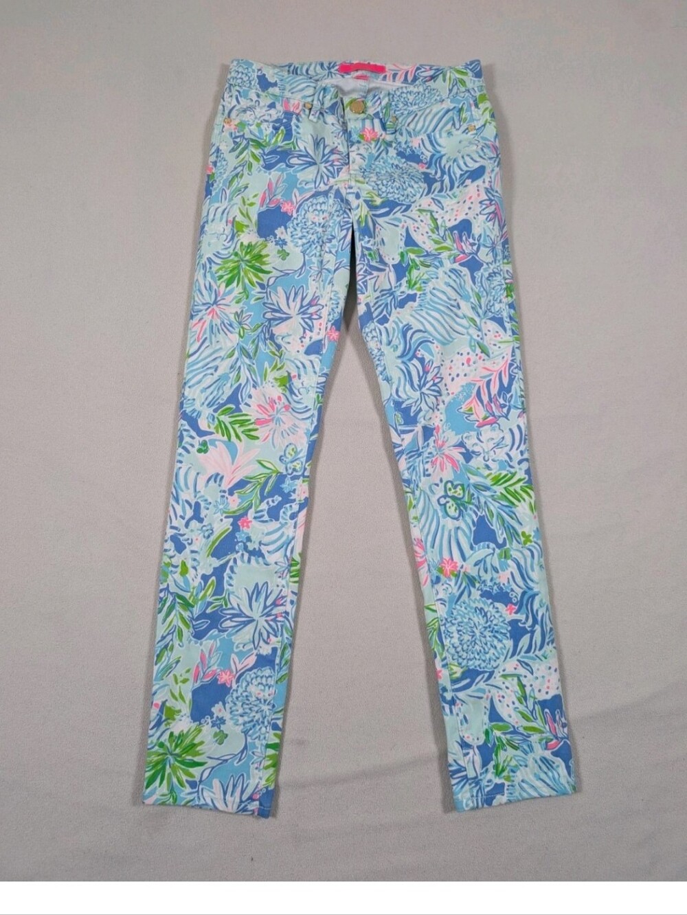 Lilly Pulitzer South Ocean Skinny Ankle pants Jeans In Size 00 .